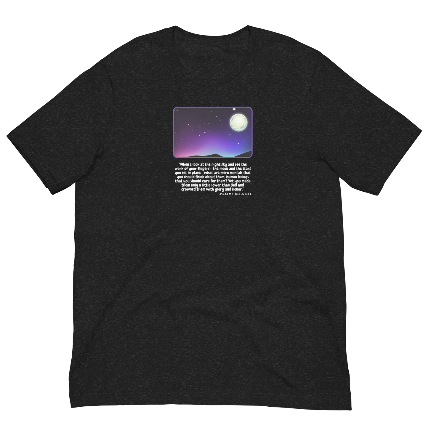 Psalm 8:3-5 Space Graphic Unisex t-shirt