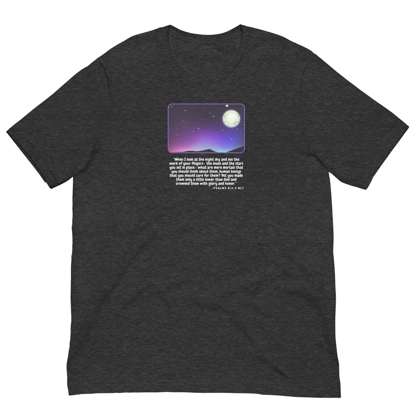 Psalm 8:3-5 Space Graphic Unisex t-shirt