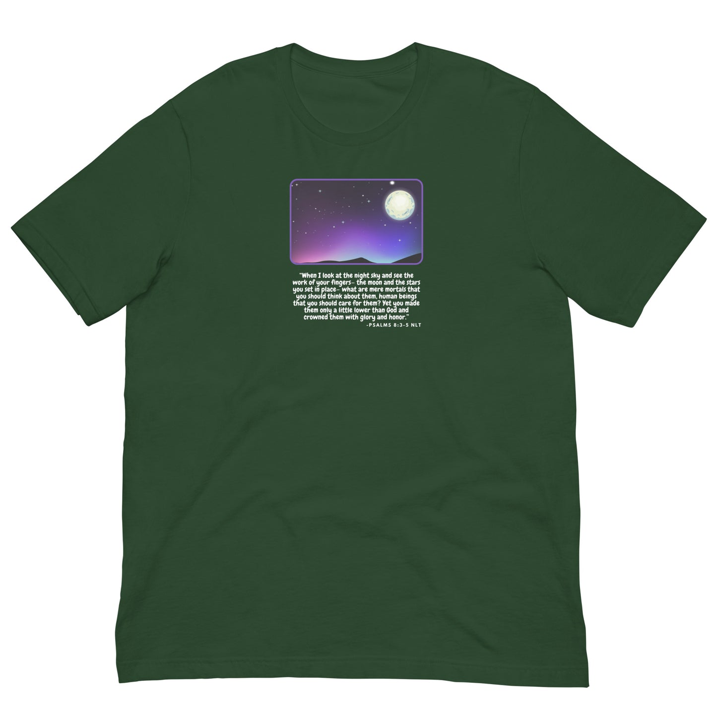 Psalm 8:3-5 Space Graphic Unisex t-shirt