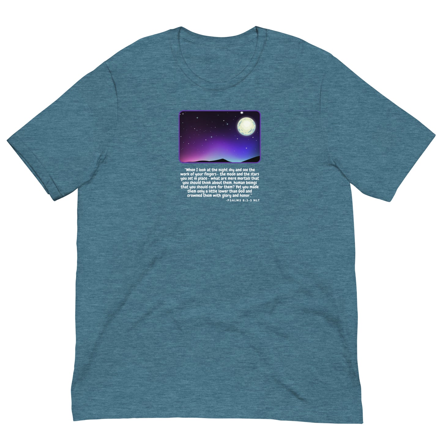Psalm 8:3-5 Space Graphic Unisex t-shirt