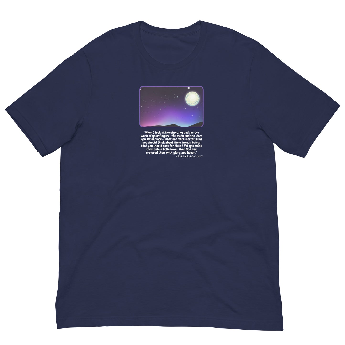 Psalm 8:3-5 Space Graphic Unisex t-shirt