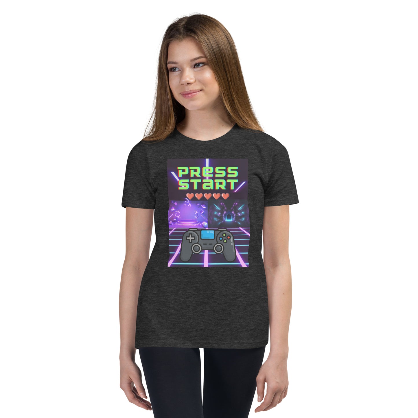 Press Start Gamer Youth Short Sleeve T-Shirt