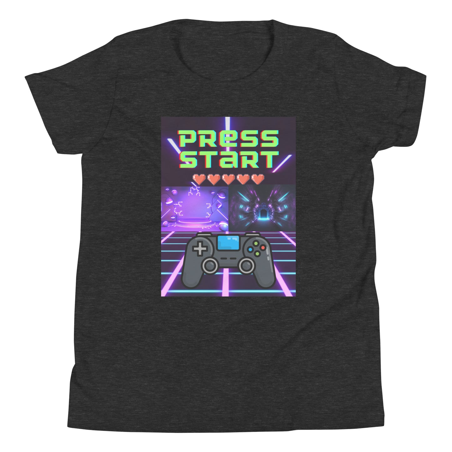 Press Start Gamer Youth Short Sleeve T-Shirt