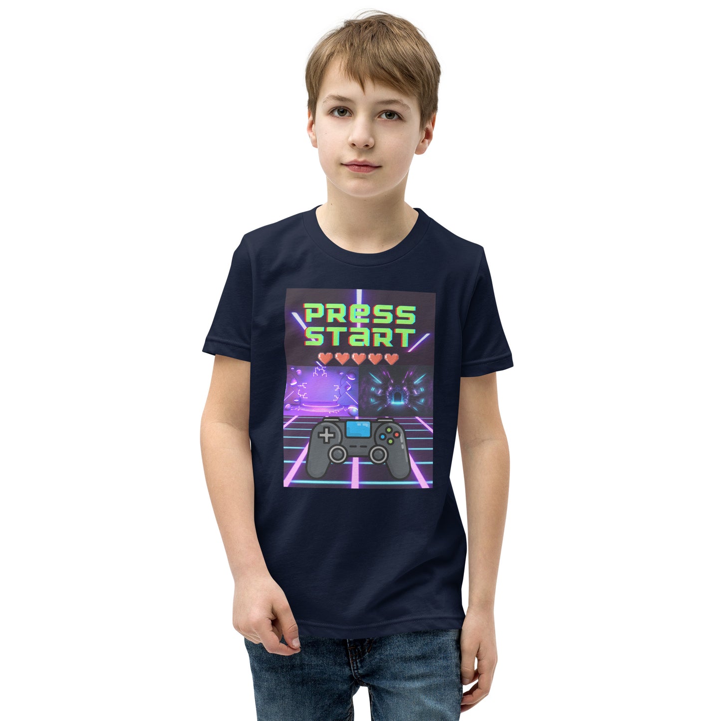 Press Start Gamer Youth Short Sleeve T-Shirt