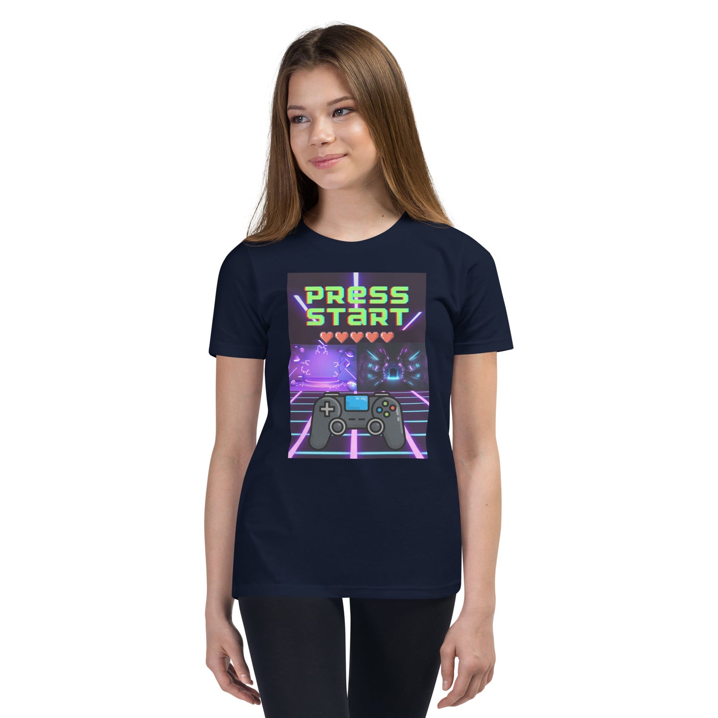 Press Start Gamer Youth Short Sleeve T-Shirt