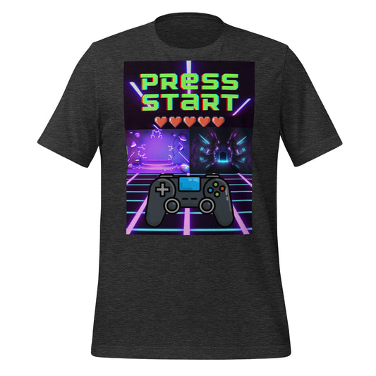 Press Start Gamer Unisex t-shirt