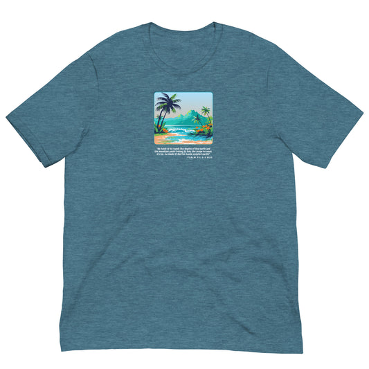 Psalm 95:4-5 Beach Unisex t-shirt