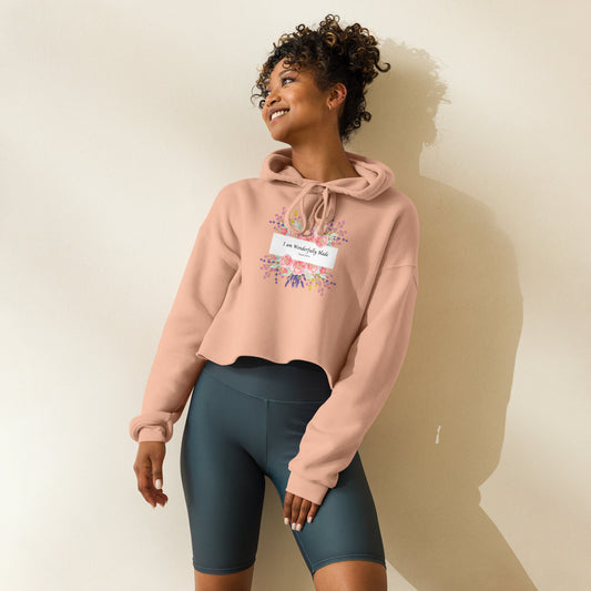 Wonderfully Made Cotton Blend Crop Hoodie