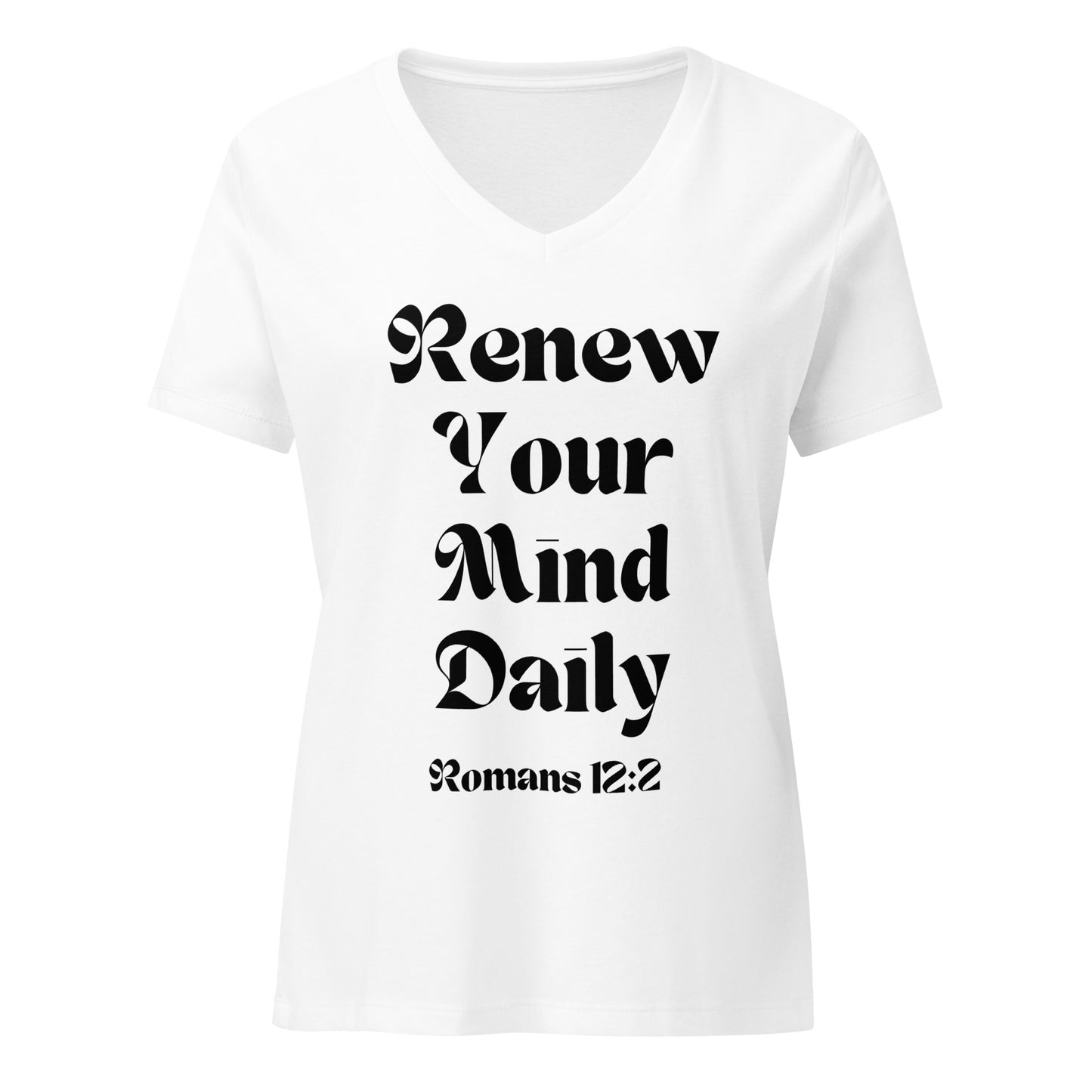 Renew Your Mind Women’s V-Neck T-Shirt