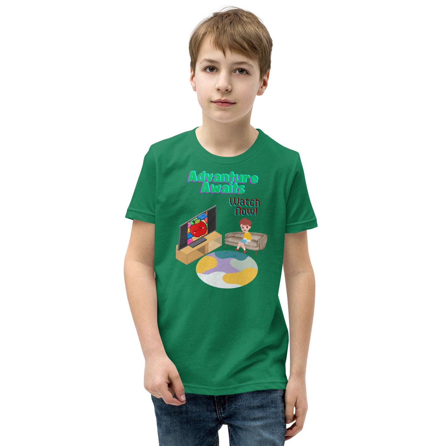 Adventure Awaits - Watch Now Youth Short Sleeve T-Shirt