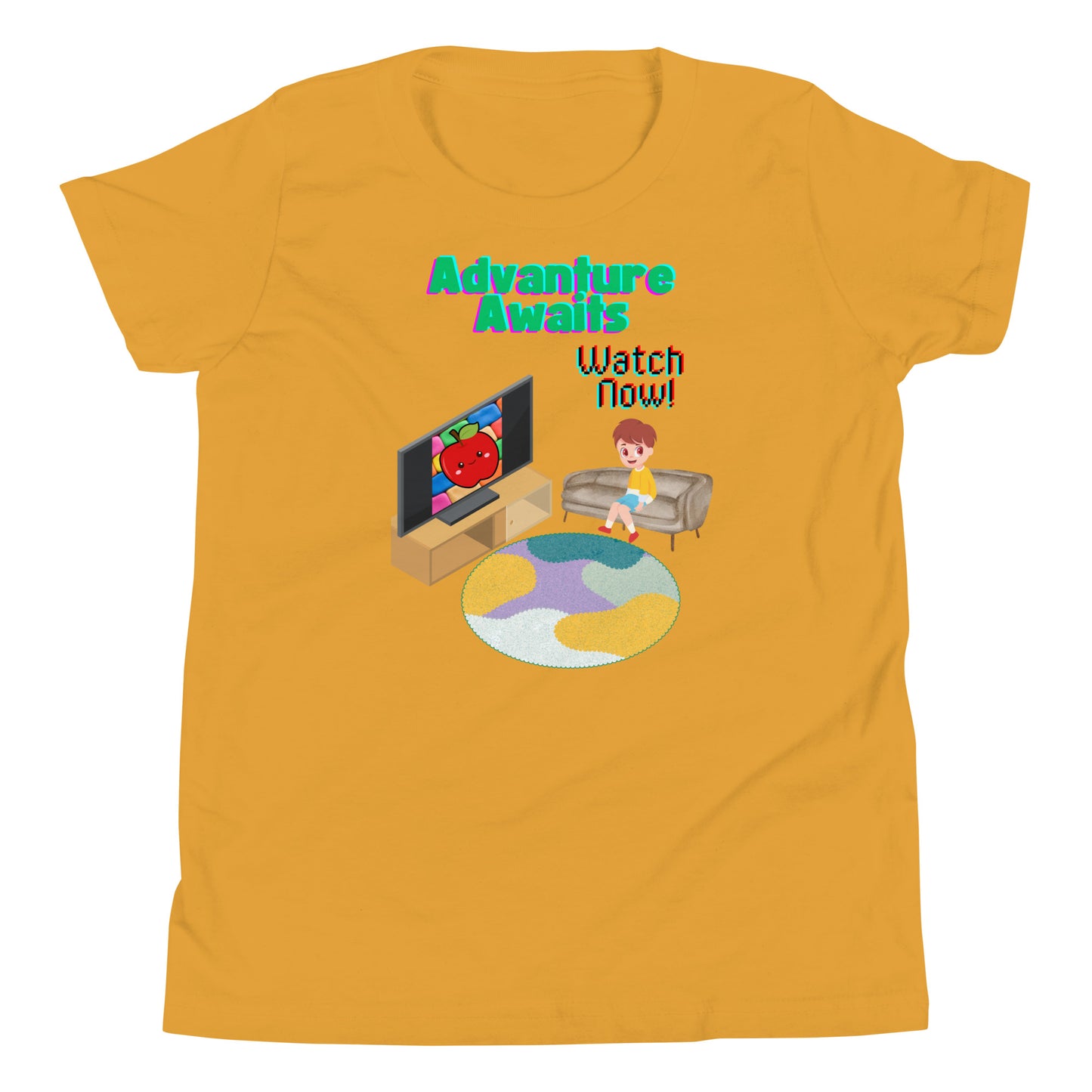 Adventure Awaits - Watch Now Youth Short Sleeve T-Shirt