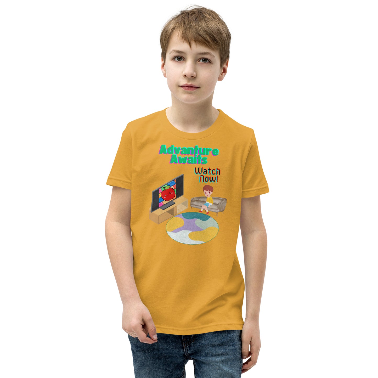 Adventure Awaits - Watch Now Youth Short Sleeve T-Shirt