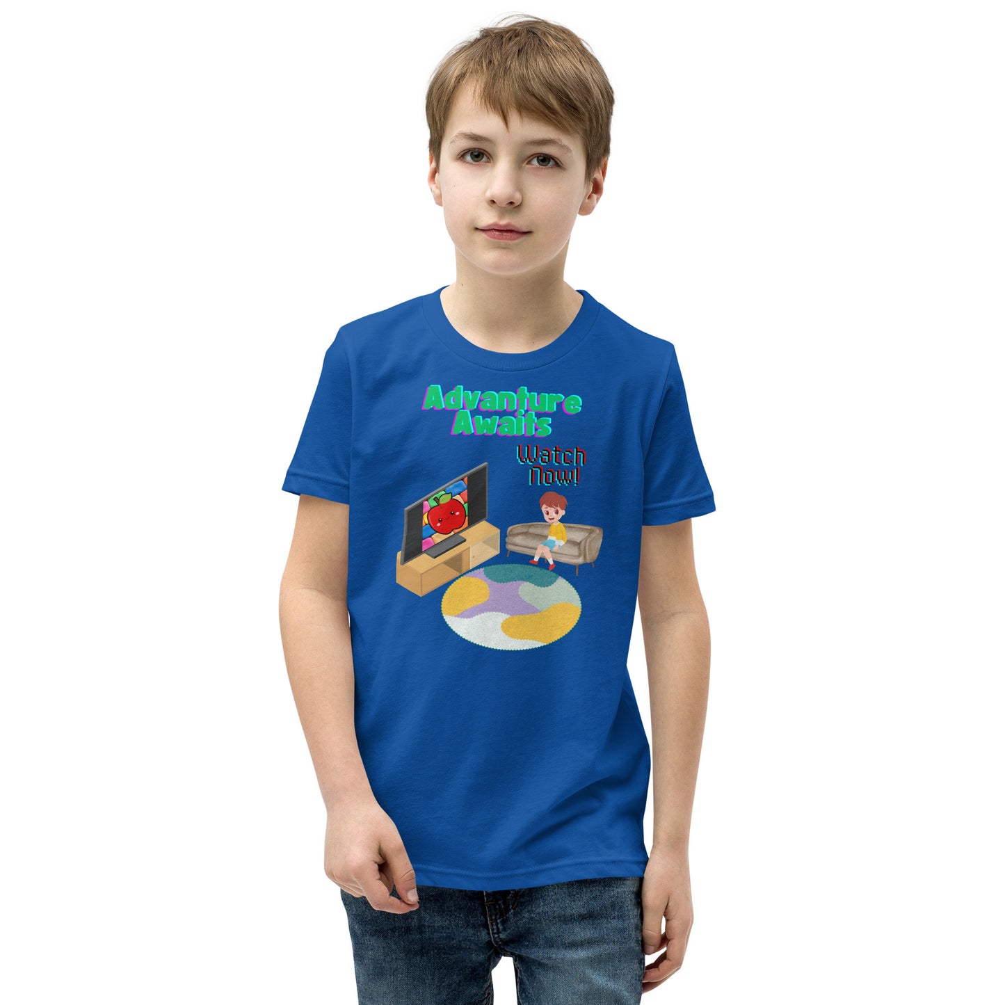 Adventure Awaits - Watch Now Youth Short Sleeve T-Shirt